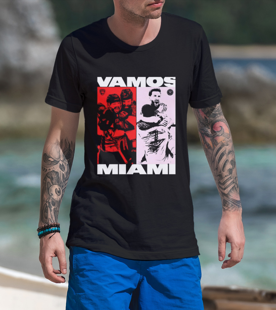 Vamos Miami Soccer Team Celebration Iconic Moments T-Shirt