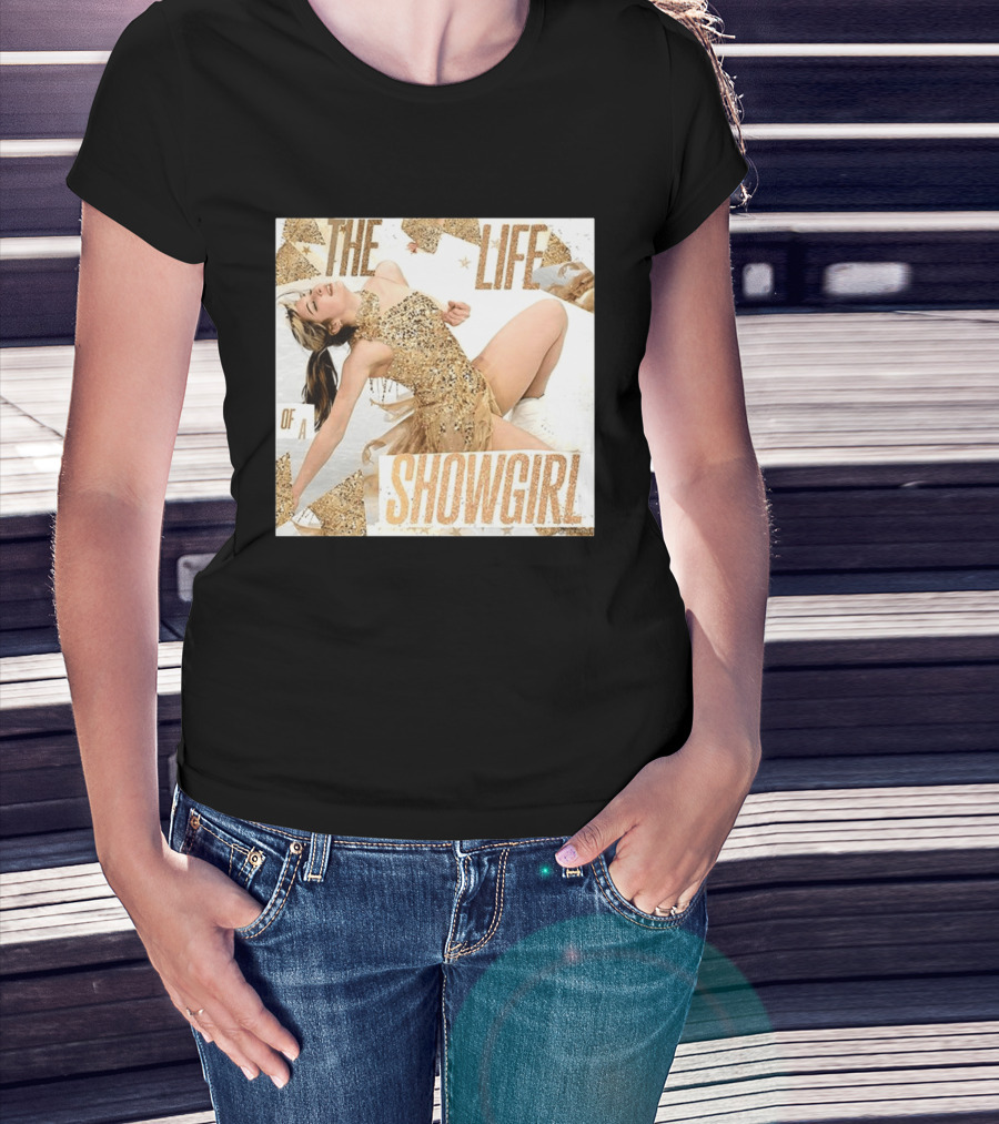 The Life Of A Showgirl Alysa Liu Glamorous Gold Costume Performance T-Shirt