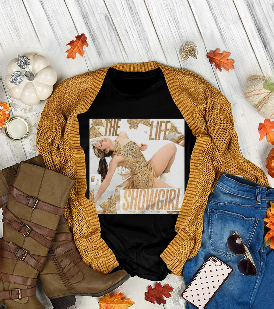 The Life Of A Showgirl Alysa Liu Glamorous Gold Costume Performance T-Shirt