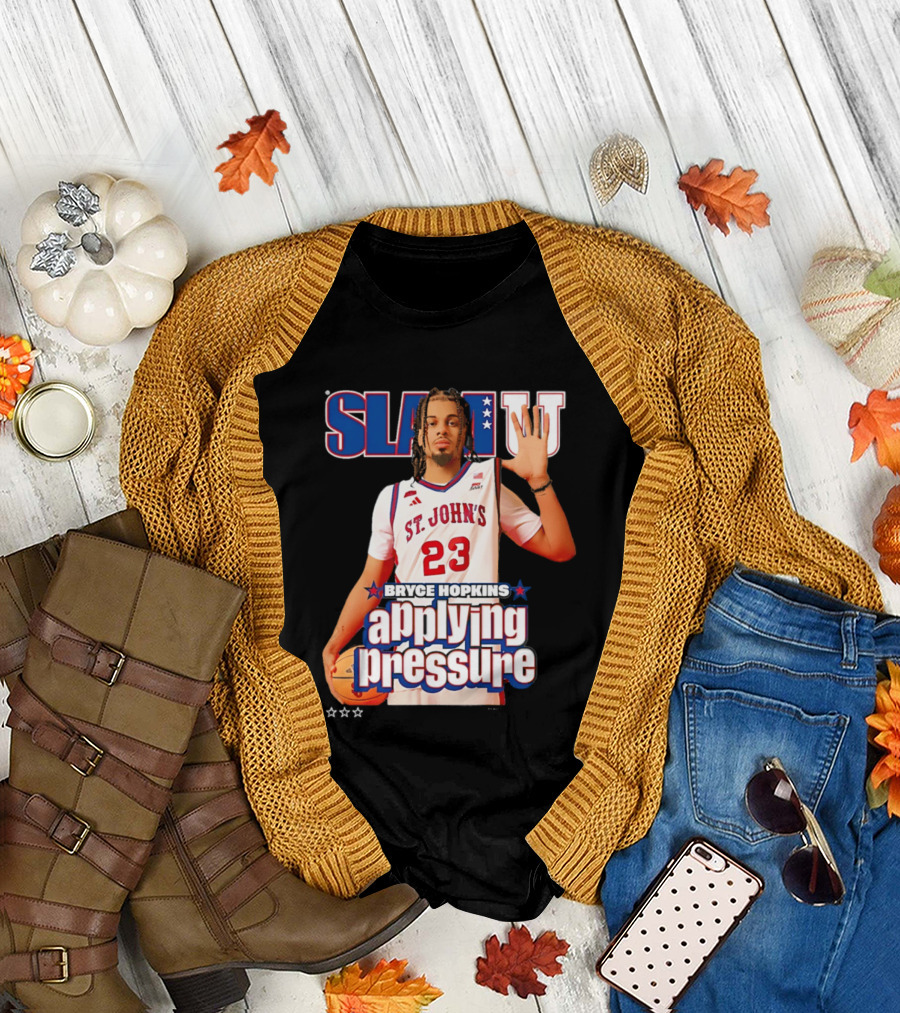 Bryce Hopkins St. John's Red Storm SlamU Applying Pressure Basketball Star T-Shirt