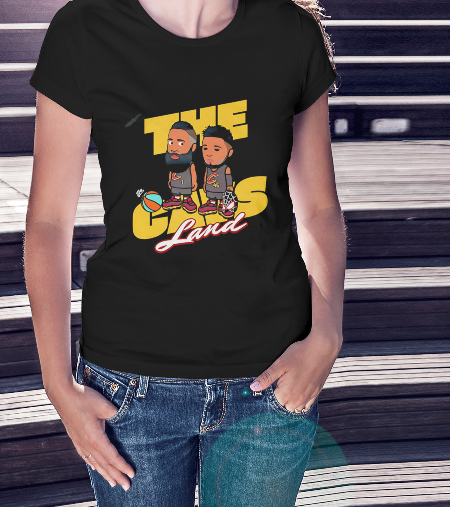 The Cavs Land Cleveland Cavaliers Cartoon Beard Spida T-Shirt