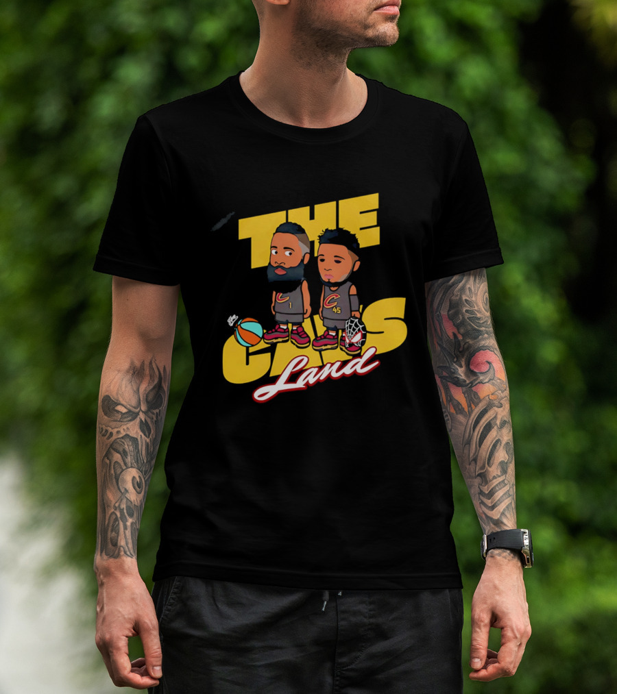 The Cavs Land Cleveland Cavaliers Cartoon Beard Spida T-Shirt