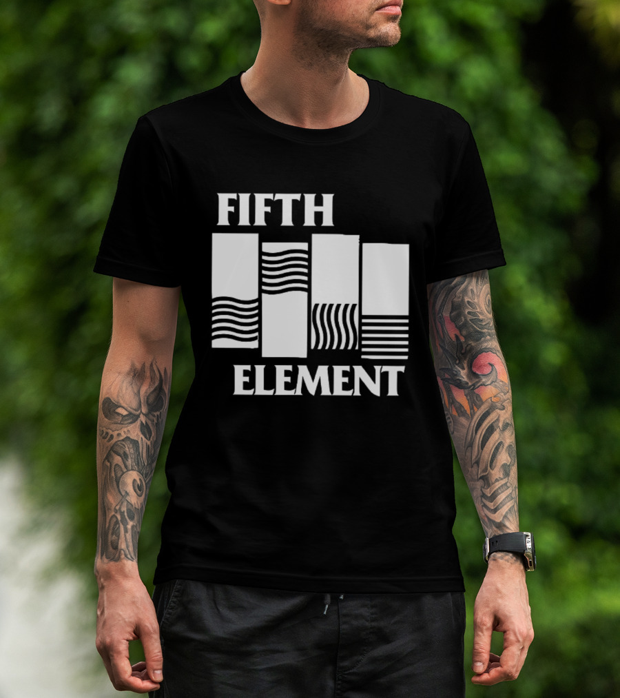 Fifth Element Wavy Flag T-Shirt