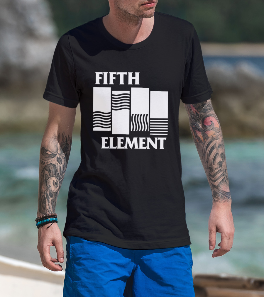 Fifth Element Wavy Flag T-Shirt