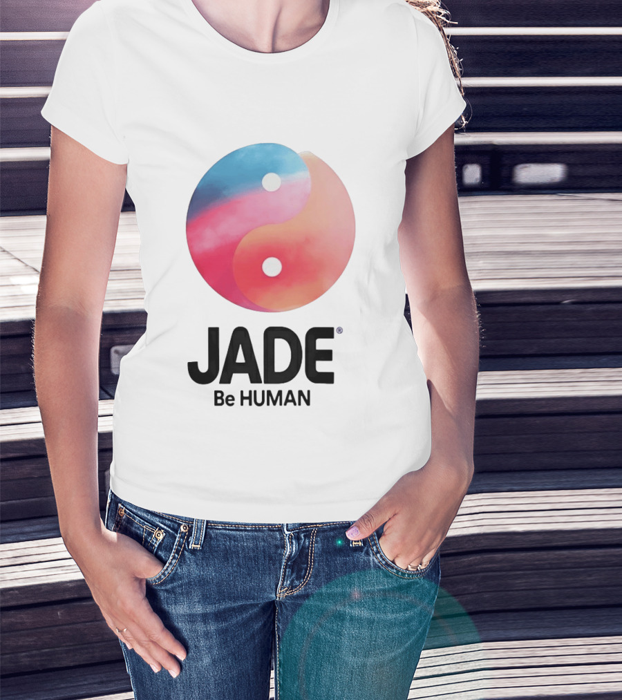 Jade Be Human Yin Yang T-Shirt