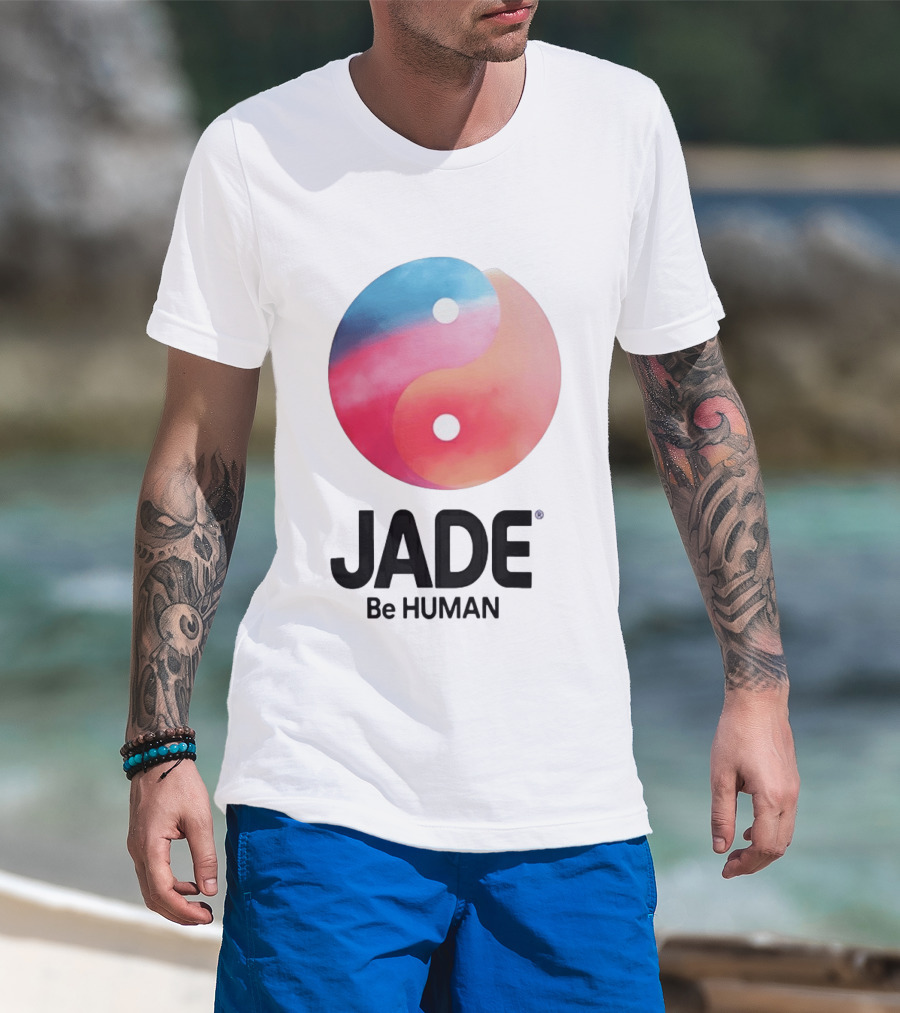 Jade Be Human Yin Yang T-Shirt
