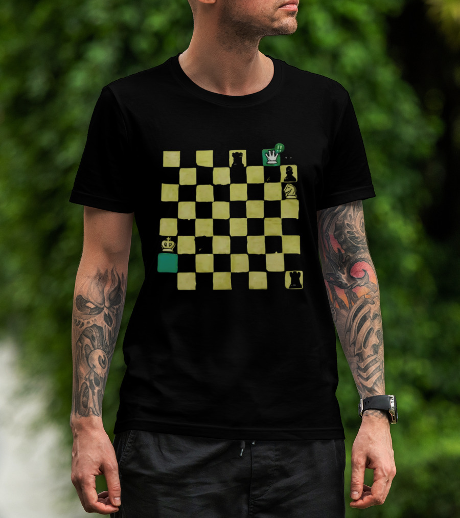 Fog Of War Chessboard Strategy And Obscured Pieces T-Shirt