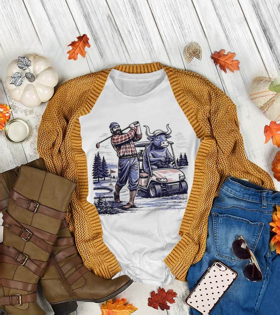 Paul and Babe Lumberjack Golfing Adventure Minnesota T-Shirt