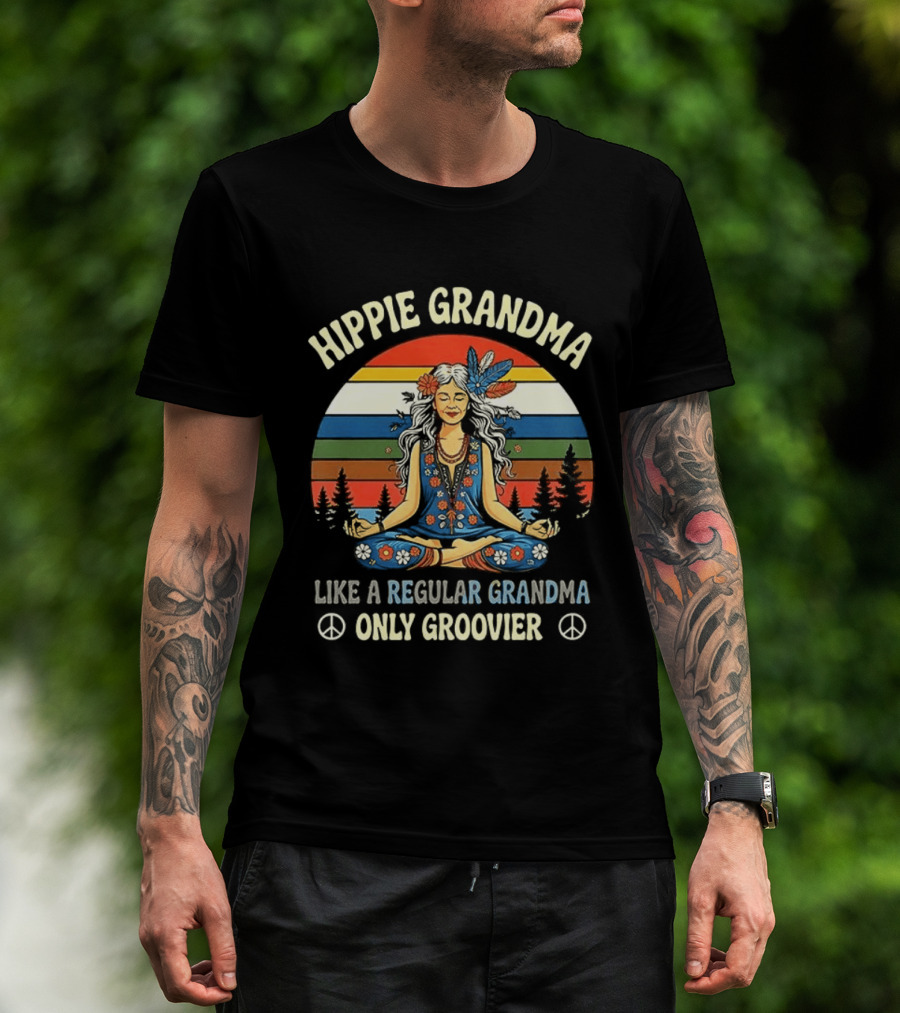 Hippie Grandma Like A Regular Grandma Only Groovier T-Shirt