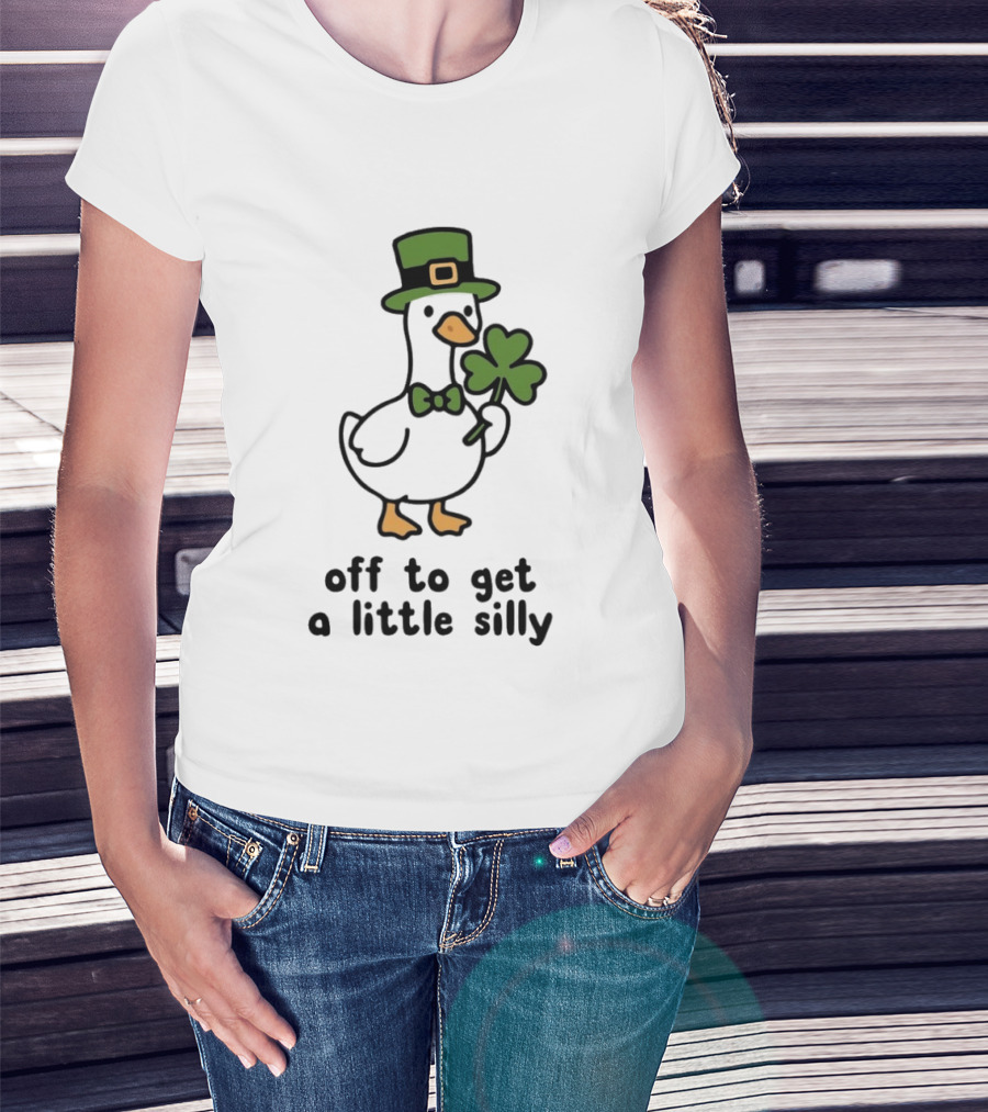 Saint Patricks Day Goose Off To Get A Little Silly T-Shirt