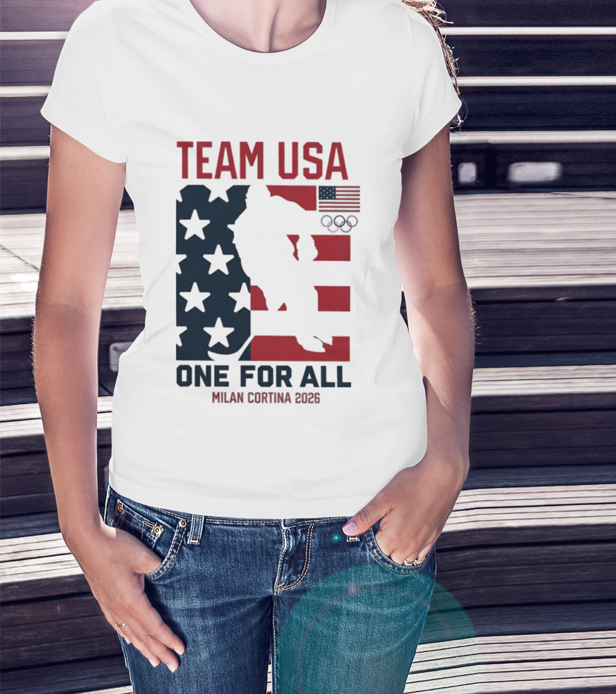 Team USA One For All Milan Cortina 2026 Winter Olympics T-Shirt
