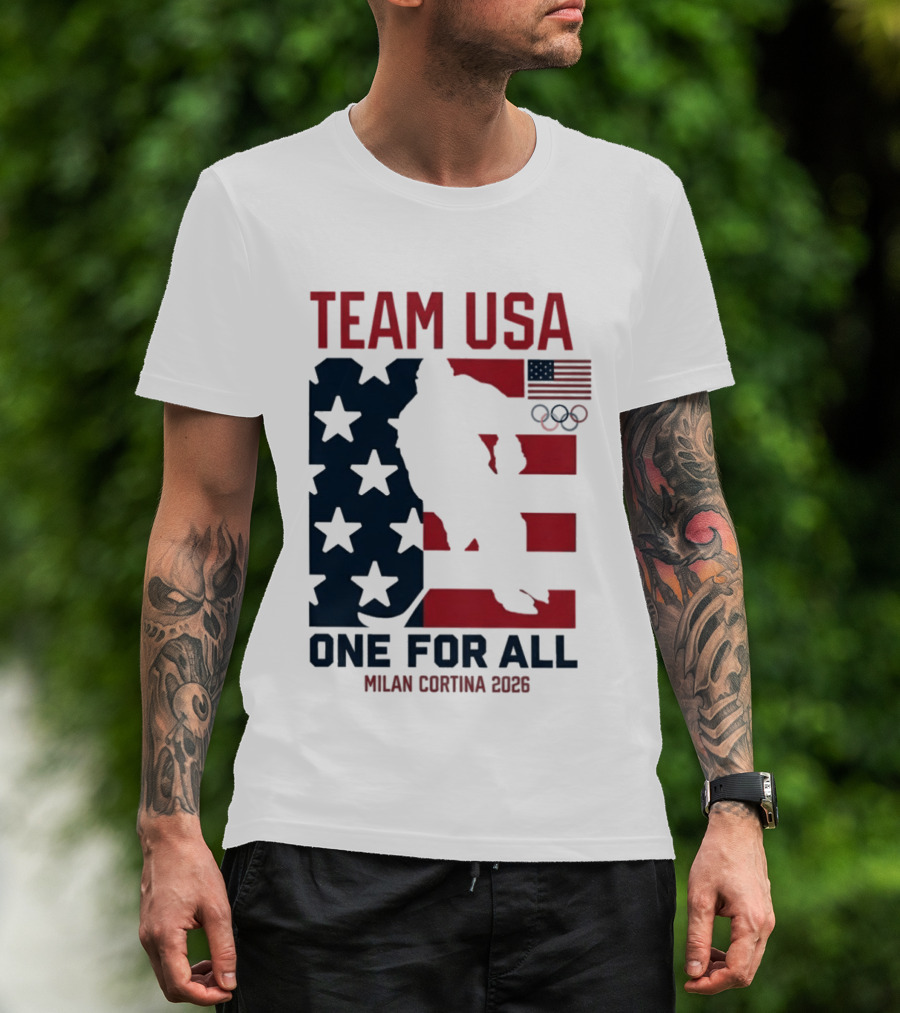 Team USA One For All Milan Cortina 2026 Winter Olympics T-Shirt