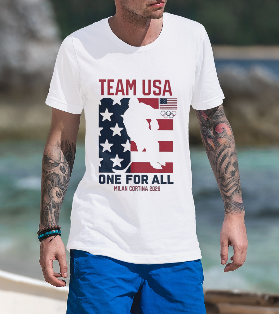 Team USA One For All Milan Cortina 2026 Winter Olympics T-Shirt
