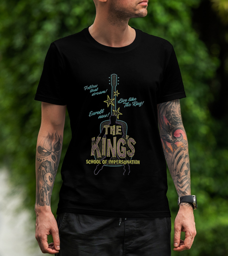 The Kings School Of Impersonation With Guitar And Stars T-Shirt