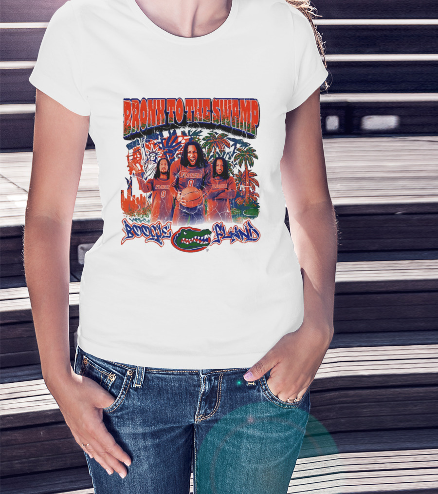 Bronx To The Swamp Boogie Fland Florida Gators Basketball T-Shirt