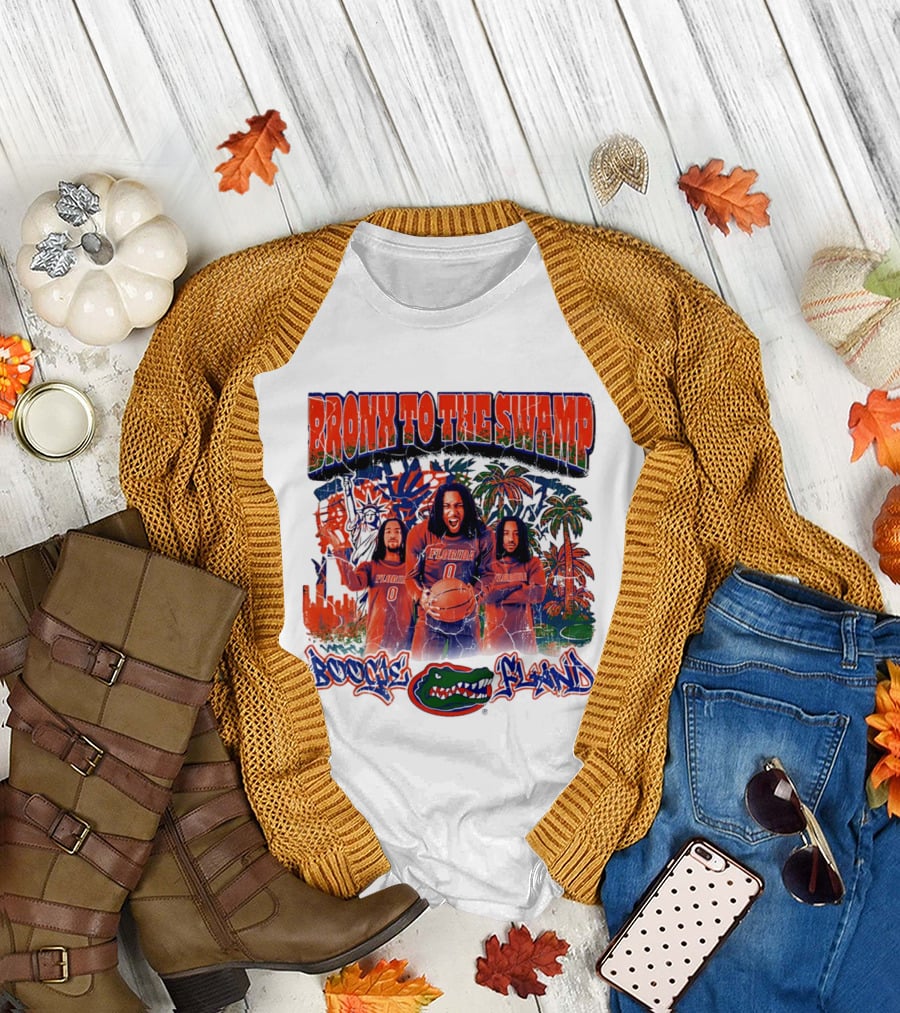 Bronx to the Swamp Boogie Fland Florida Gators Basketball T-Shirt