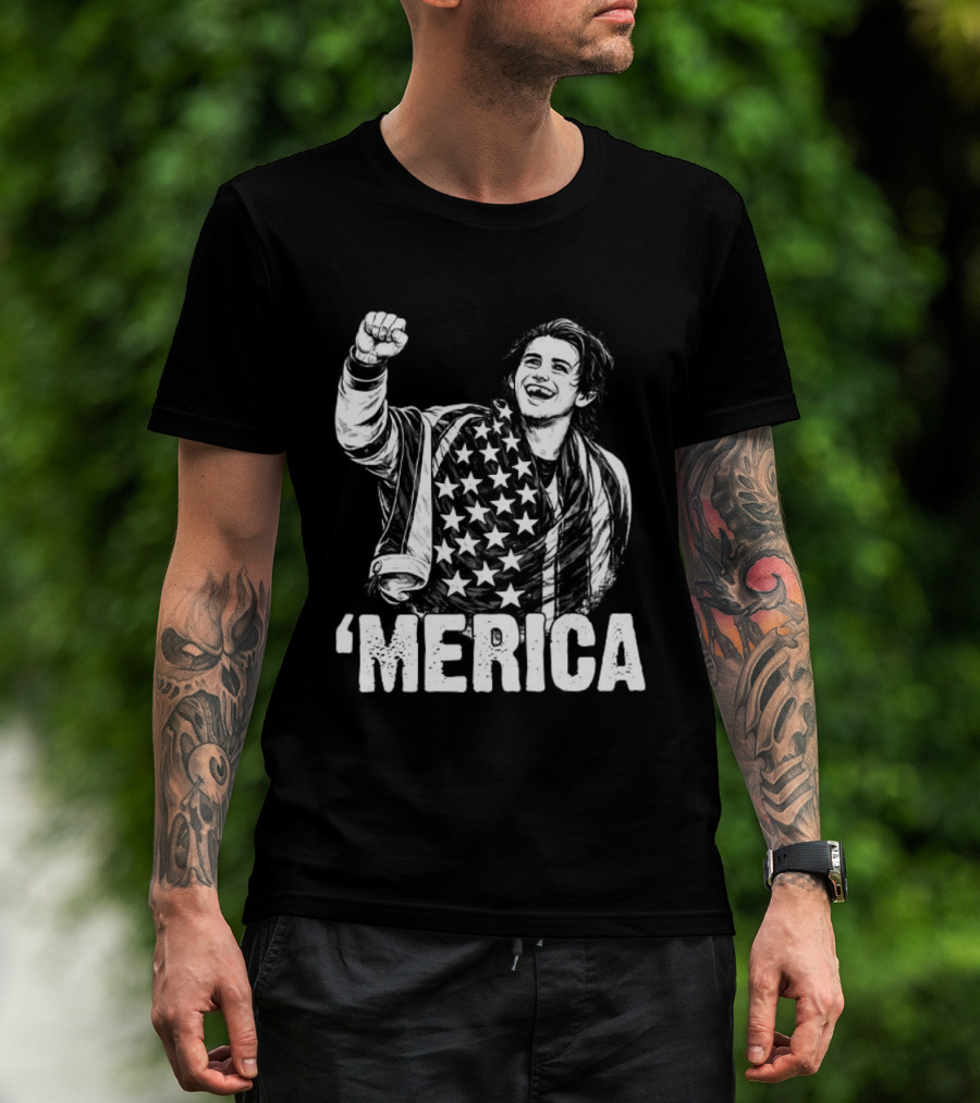 Jack Hughes Merica 2026 Olympic Gold Medal Team USA Hockey T-Shirt