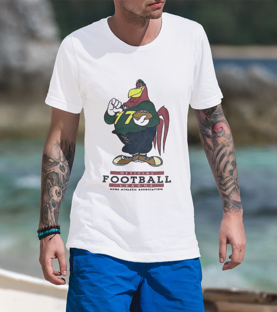 ACME Athletic Association Football League Rooster 77 T-Shirt