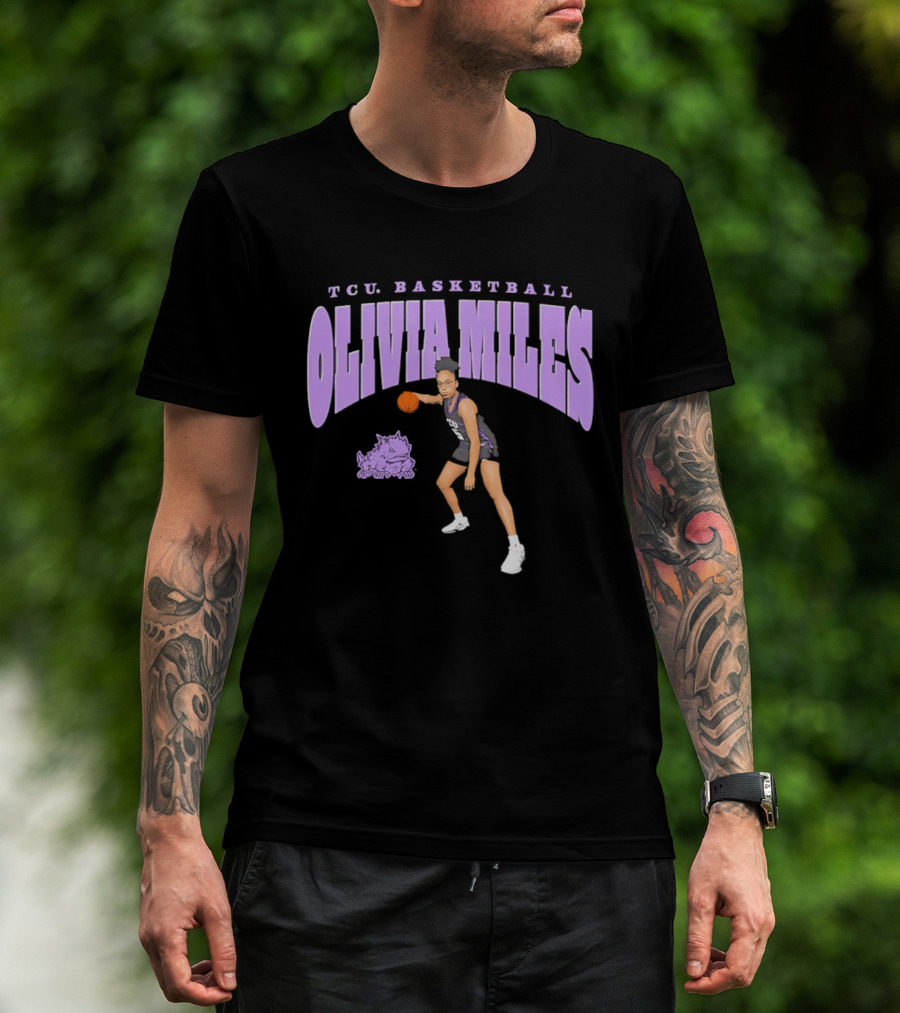 TCU Basketball Olivia Miles Horned Frogs T-Shirt