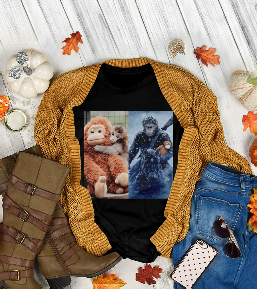 Punch Kun Monkey Evolution Young to Adult 2026 T-Shirt