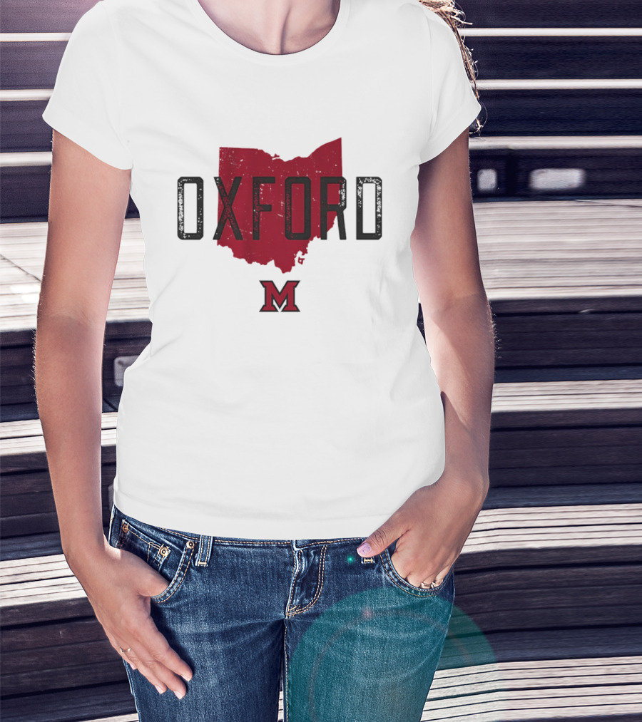 Miami RedHawks Oxford Ohio State M Logo 2026 T-Shirt