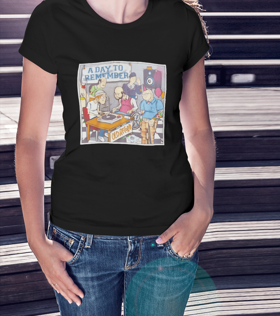 A Day To Remember Old Record Turntable Party Scene T-Shirt