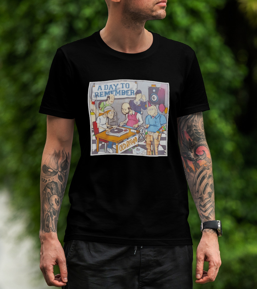 A Day To Remember Old Record Turntable Party Scene T-Shirt