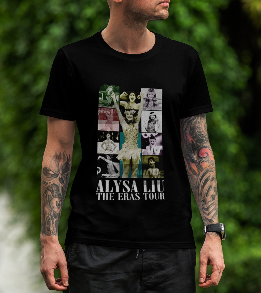 Alysa Liu The Eras Tour Ice Skating Athlete Collage Vintage Winter Olympic T-Shirt