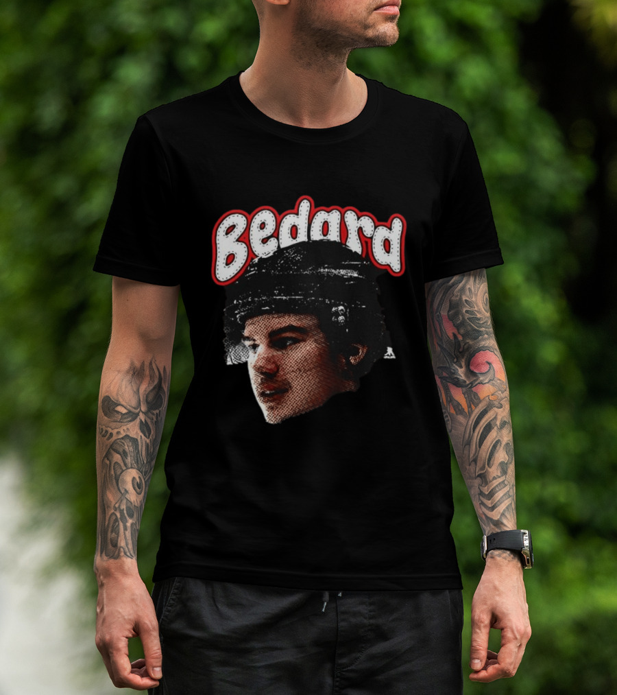 Connor Bedard Chicago Blackhawks Hockey Big Face T-Shirt