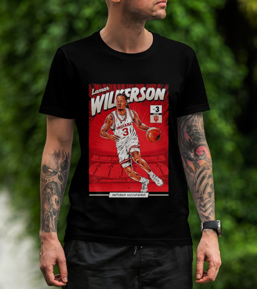 Lamar Wilkerson Indiana Hoosiers Basketball No 3 Comic T-Shirt