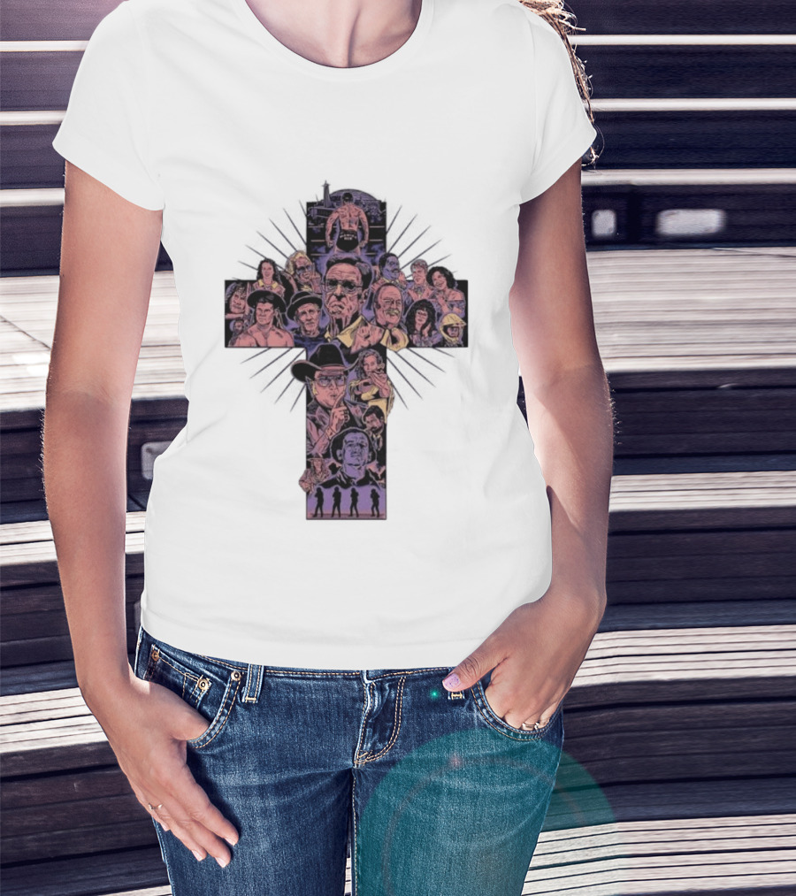 Righteous Gemstones Season 4 Cast Cross Shape T-Shirt