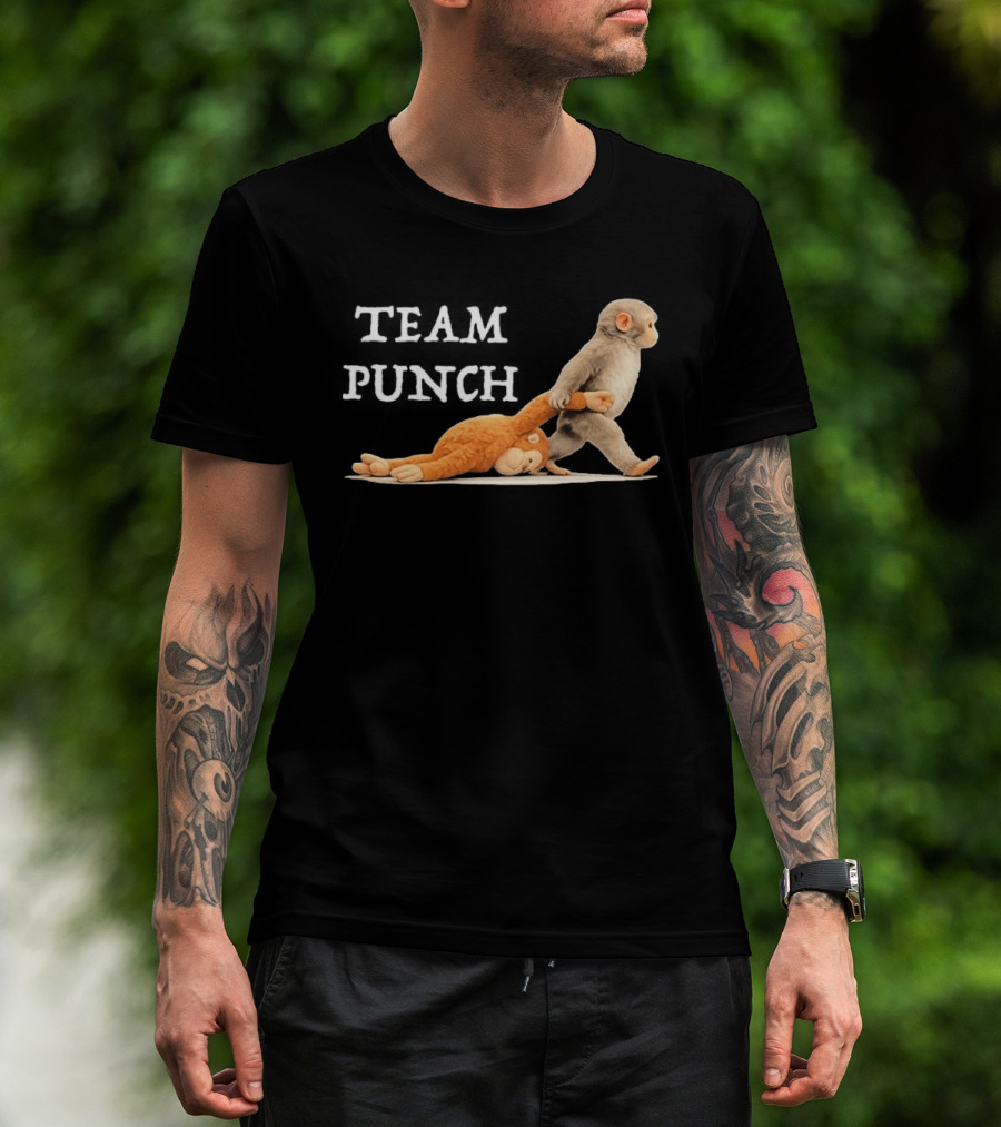 Team Punch Baby Monkey Humor Trend T-Shirt