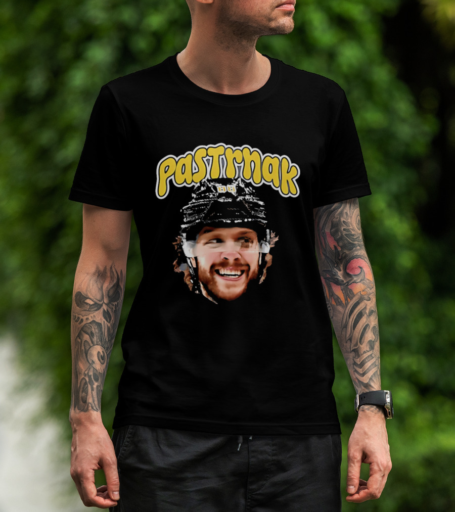 David Pastrnak Boston Bruins Big Head PASTRNAK T-Shirt