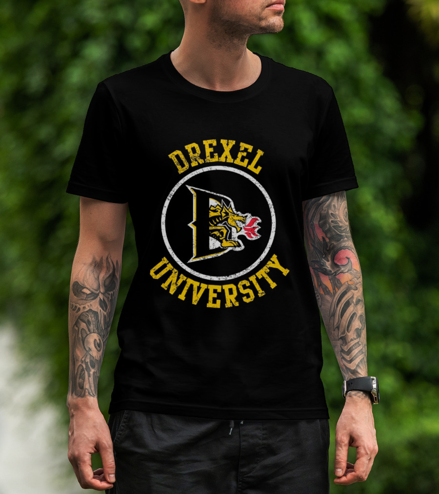 Drexel University Dragons Distressed Emblem Class Of 2026 T-Shirt
