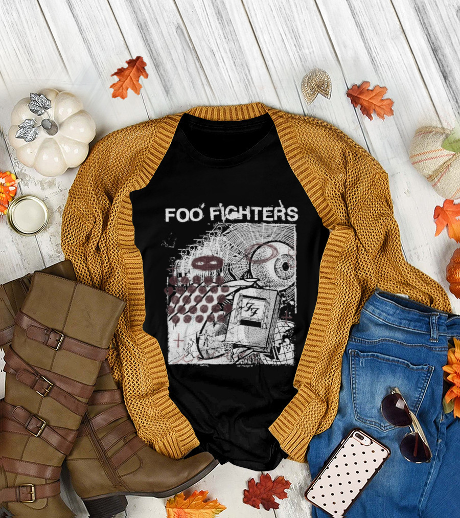 Foo Fighters Your Favorite Toy Album Abstract Pink Geometric T-Shirt