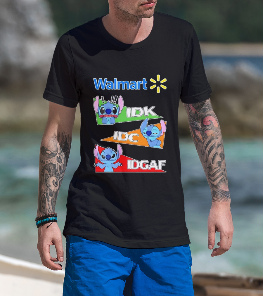 Walmart Stitch IDK IDC IDGAF T-Shirt