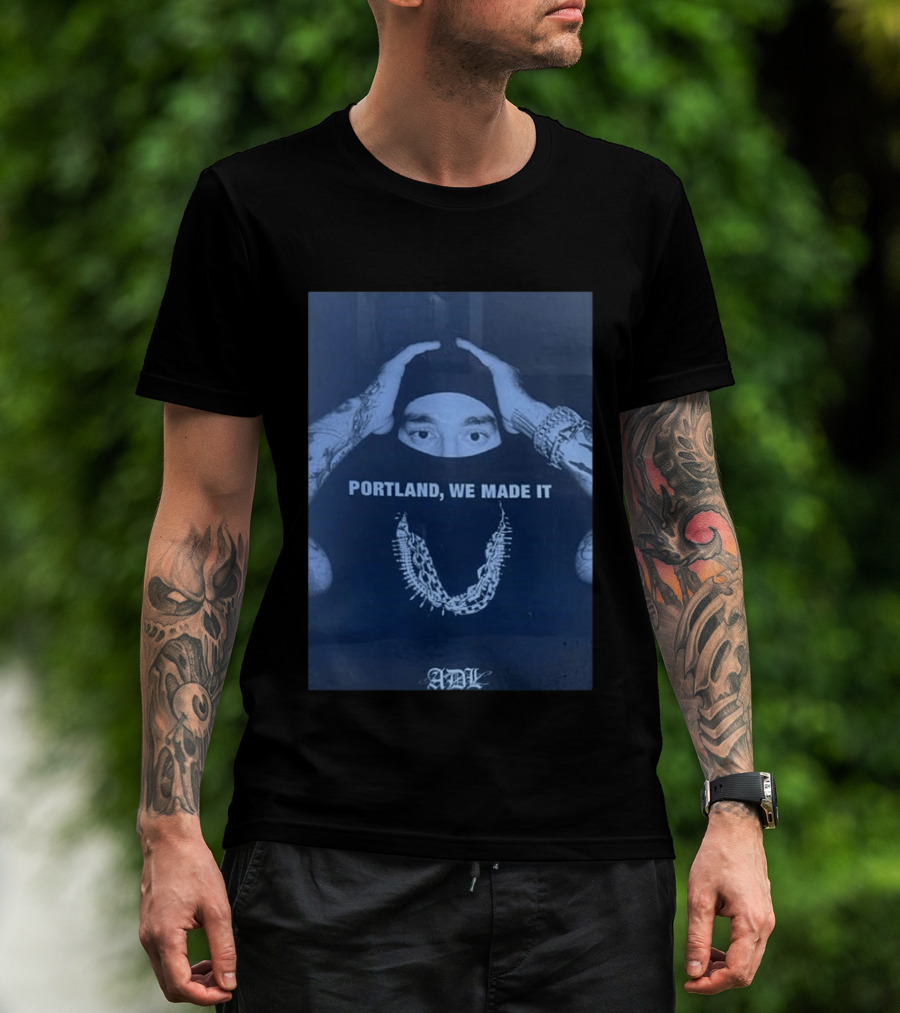Yeat Portland We Made It ADL Tattoed Chains Masked T-Shirt