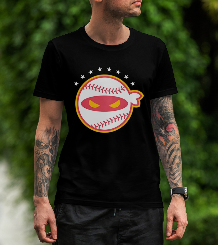 Venezuela Baseball Ninja Stars Pitching Ninja T-Shirt