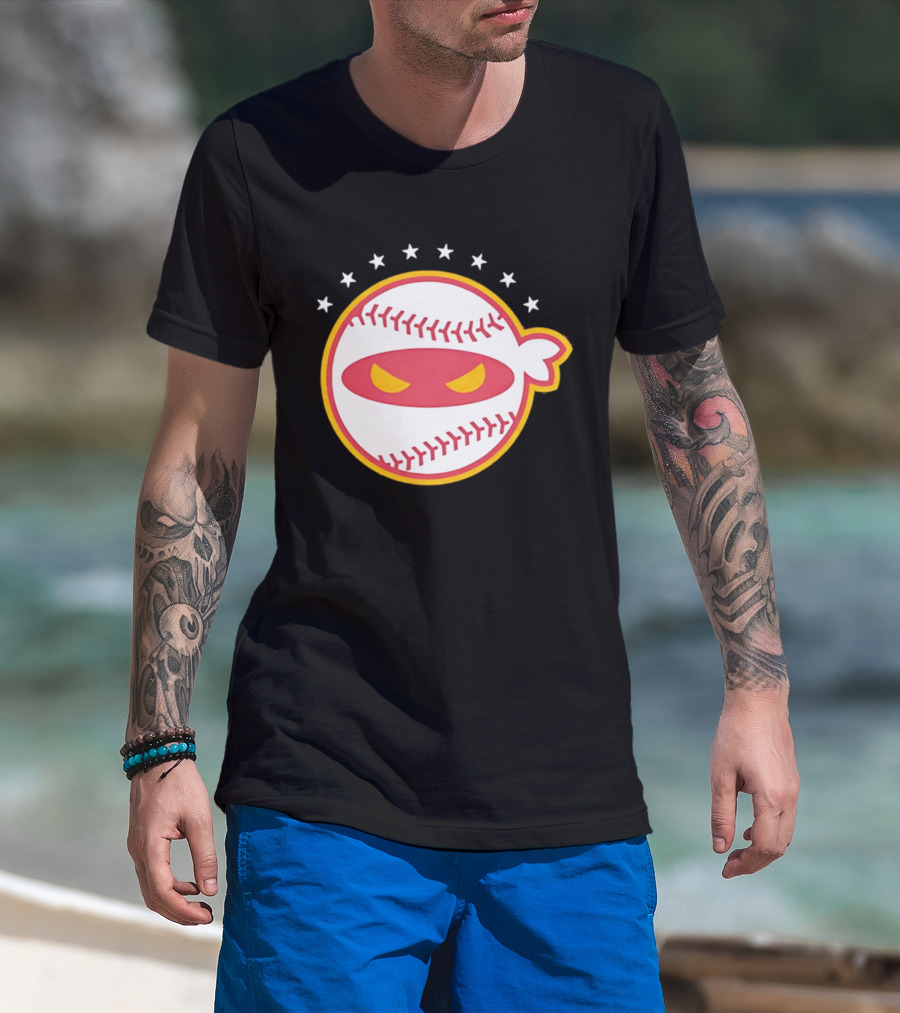 Venezuela Baseball Ninja Stars Pitching Ninja T-Shirt