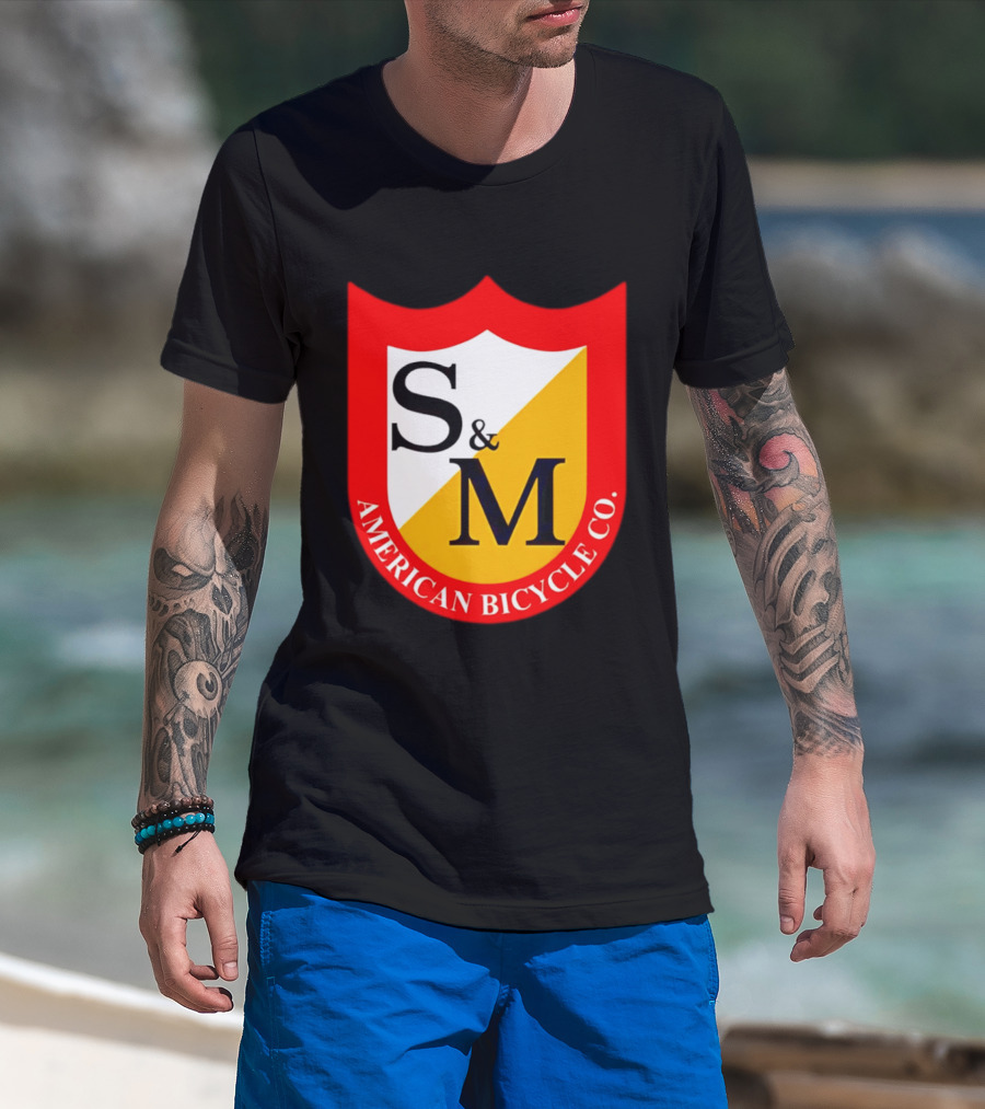 S&M American Bicycle Co Shield T-Shirt