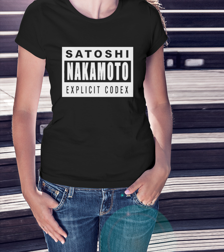 Satoshi Nakamoto Explicit Codex T-Shirt