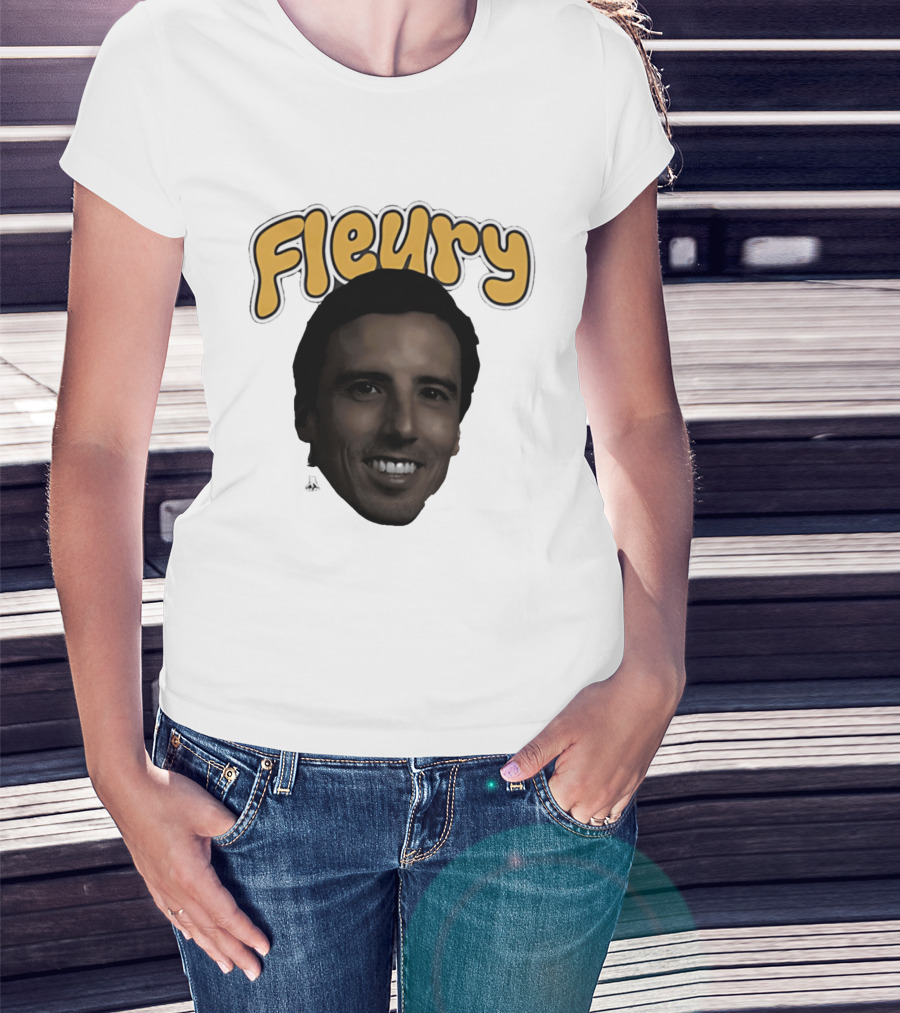 Marc André Fleury Pittsburgh Penguins Big Head Fleury '26 T-Shirt