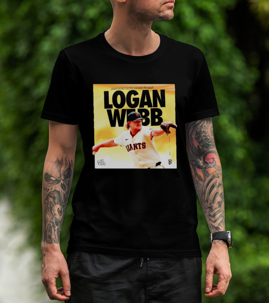 2025 Gold Glove Award Finalist Logan Webb Giants T-Shirt
