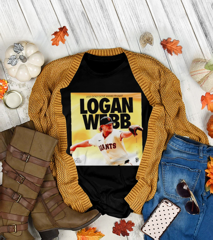 2025 Gold Glove Award Finalist Logan Webb Giants T-Shirt