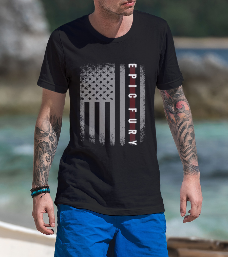 Operation Epic Fury American Flag Patriotic EST 2026 T-Shirt