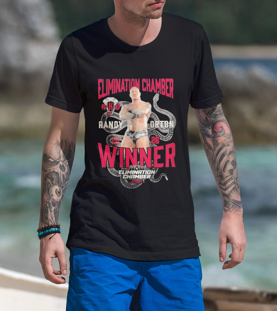Elimination Chamber 2026 Randy Orton RKO Winner Chicago T-Shirt