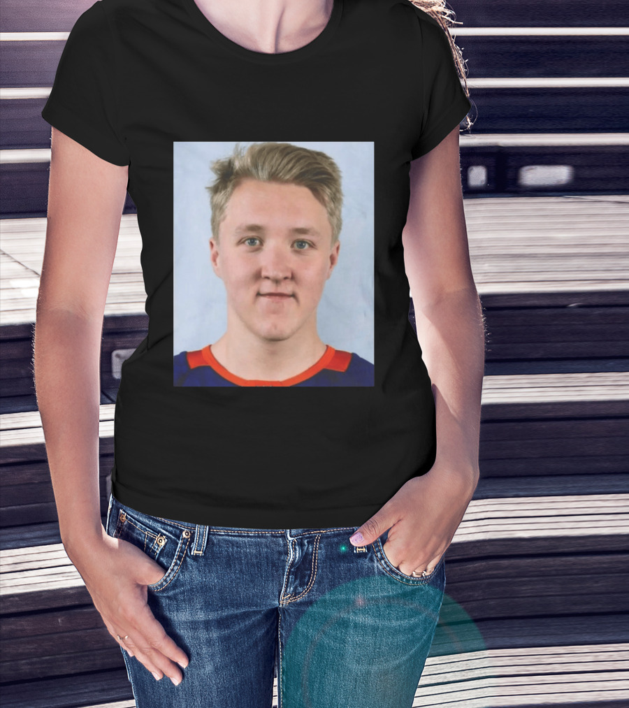 Simon Holmstrom New York Islanders Profile Player T-Shirt