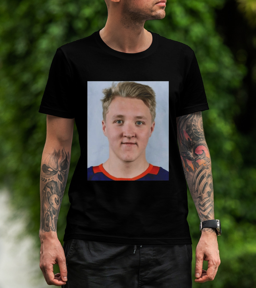 Simon Holmstrom New York Islanders Profile Player T-Shirt