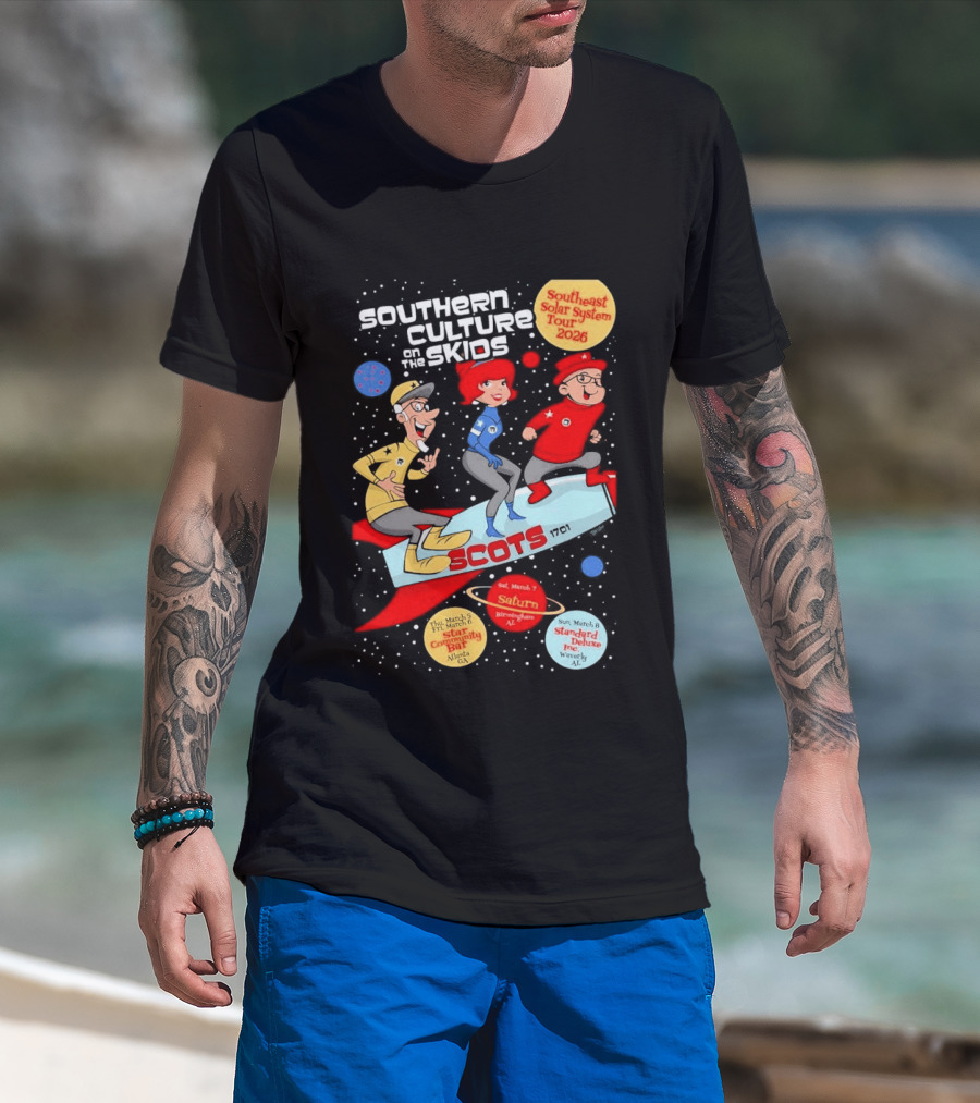 Southern Culture On The Skids Southeast Solar System Tour 2026 SCOTS Star Community Bar Atlanta T-Shirt