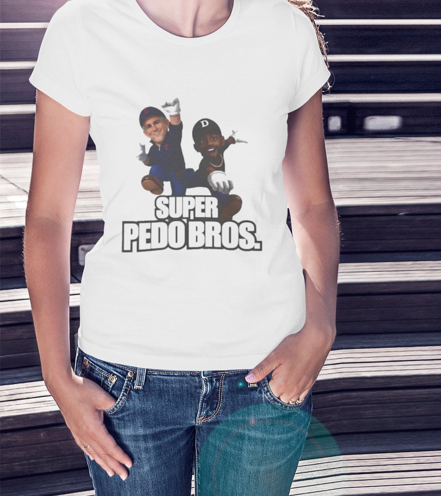Super Pedo Bros Satire 8 Bit T-Shirt